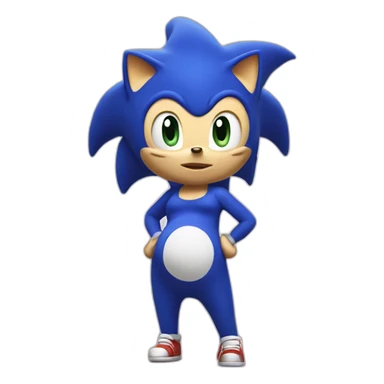 Pregnant sonic sticker