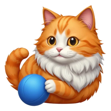 Cat Playing with ball sticker