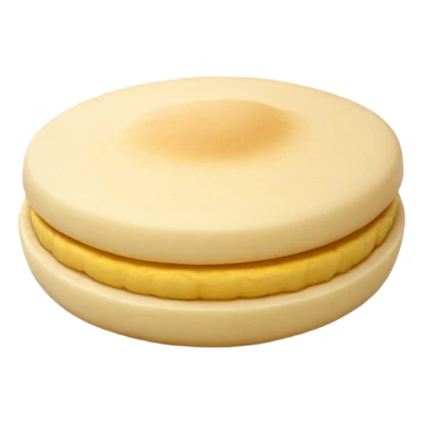 Cinematic Realistic image of a simple, single Colombian arepa, rendered with soft, golden cornmeal textures and delicate, crispy edges, set on a neutral background with gentle, natural lighting that highlights its traditional, comforting simplicity. sticker
