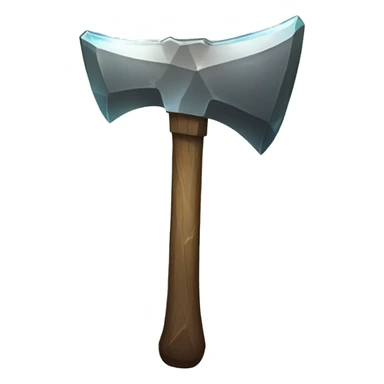 magical crystal Great axe sticker