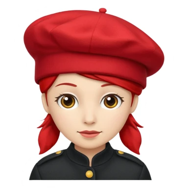 red beret sticker