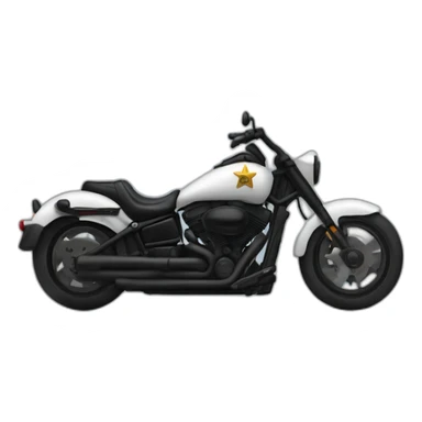 white sheriff ELI on a Harley Davidson v rod sticker