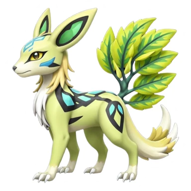  Exotic Planty Meloetta-Zygarde-Zeraora-Renamon-Protogen-Palkia-hybrid-fusion-Fakémon-creature, full body sticker