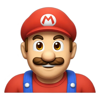 mario brother red one sticker