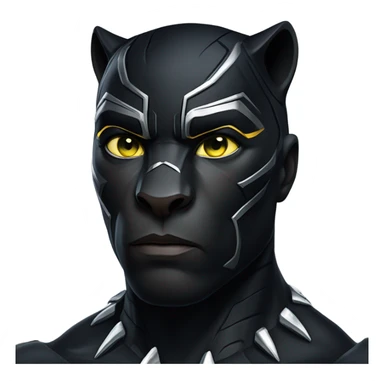 Black pantera sticker