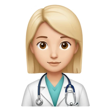 doctor with stethoscope sticker