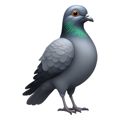 Pigeon wearing sunglasses sticker