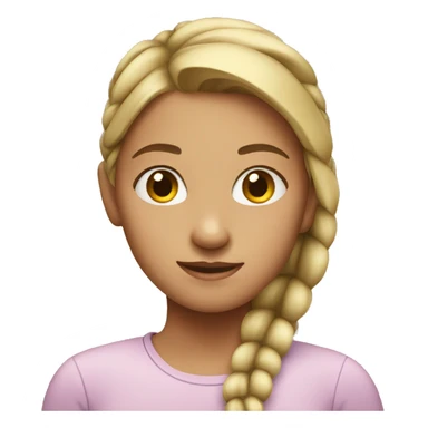 girl with ponytail sticker