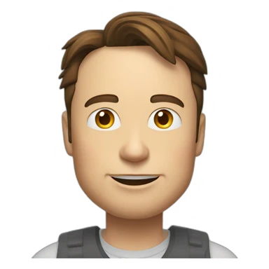 Elon musk qui fait des travaux sticker