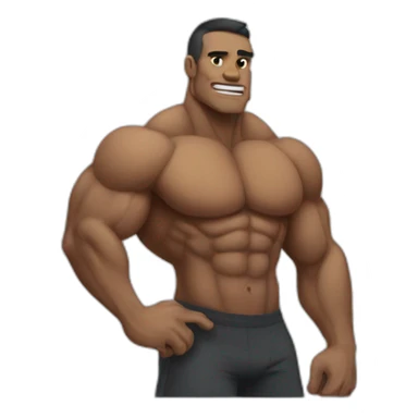 Bodybuilder komodo sticker