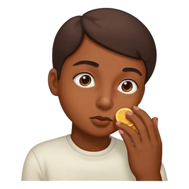 A nose smelling sticker