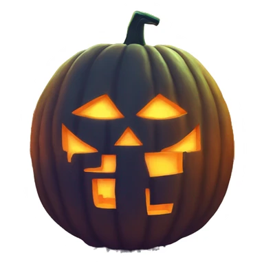 Cool glowing Jack-o-lantern sticker