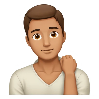 guy with hands around his neck sticker