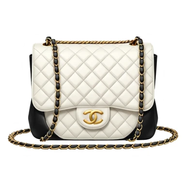 chanel white heart bag sticker