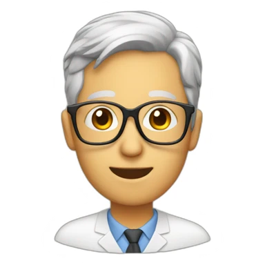 Teacher with glasses teaching English  sticker