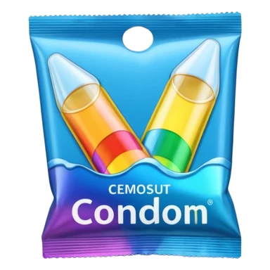 Condom packets sticker