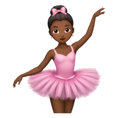Black skin ballerina sticker