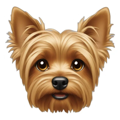 yorkshire terrier ears pointing down sticker