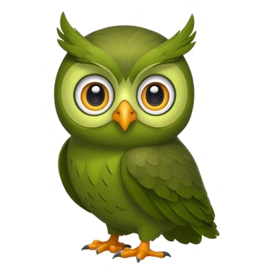 Duolingo green owl sticker