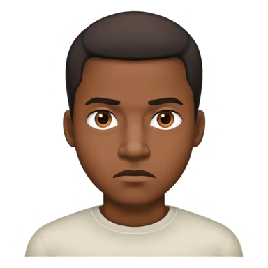 Black man looking suspicious  sticker