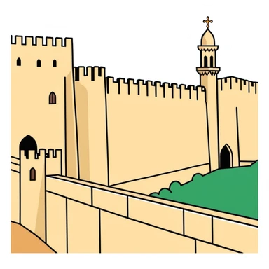 The wastren wall jerusalem sticker
