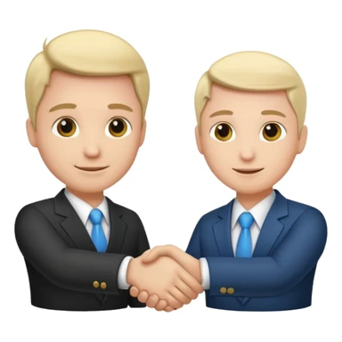 business handshake sticker