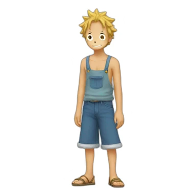 Lofi one piece sticker