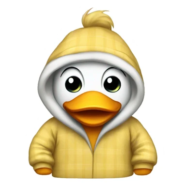 Ducks wearing pajamas  sticker