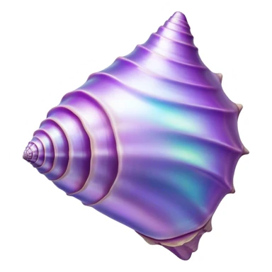 Purple conch shell sticker