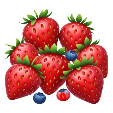 strawberries, blueberries, raspberries fun sticker