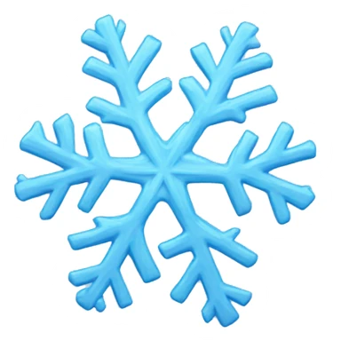 Baby blue snowflake sticker