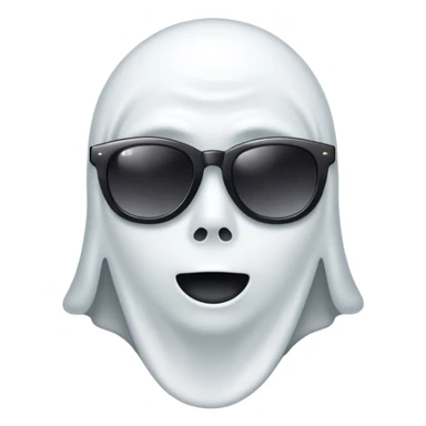 Ghost wearing sunglasses  sticker