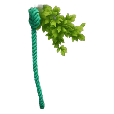 Rope hanging from tree sticker