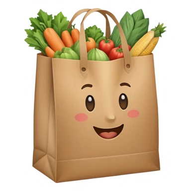 grocery bag sticker