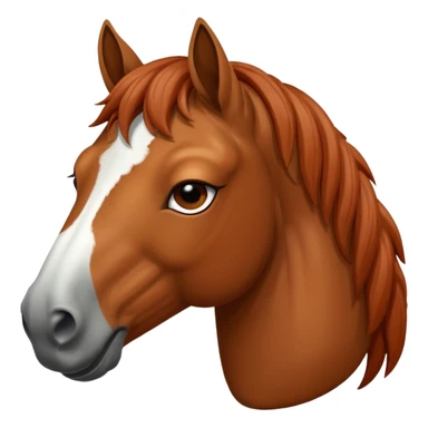 A horse covering her eyes with the hooves sticker
