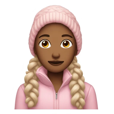 light pink winter  sticker