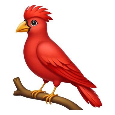 A red Huelga Bird sticker