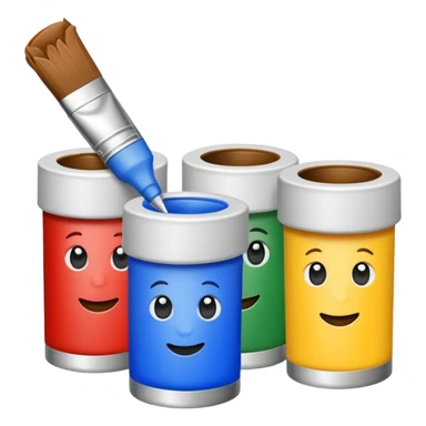 artist paint tubes sticker