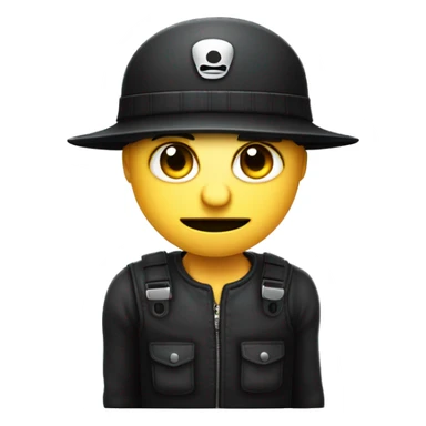 Robber mit Schwarzer Mütze, schwarz weiß gestreiftes Oberteil und Geldbeutel d Augen sind maskiert sticker