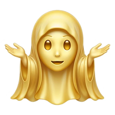 Gold ghost sticker