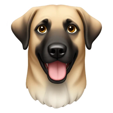 anatolian shepherd tan and black sticker