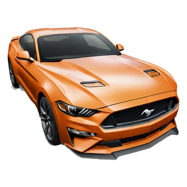 ford mustang s550 coupe orange sticker