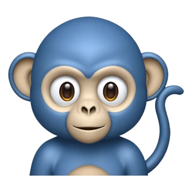 scienist blue monkey sticker