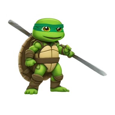 kylian mbappe as a teenage mutant ninja turtle sticker