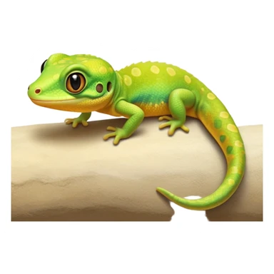 cinematic-cute-realistic gecko-portrait-emoji,-head-tilted-playfully-and-inquisitively,-featuring-a-small,-charming-body-with-smooth,-vividly-patterned-scales,-bright,-sparkling-eyes-and-delicate,-sticky-toe-pads,-simplified-yet-irresistibly-adorable sticker