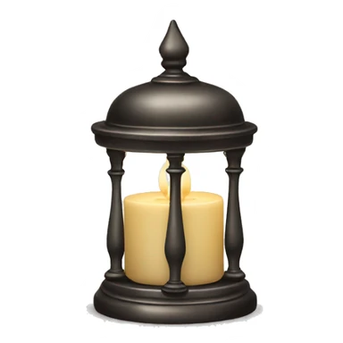 Vintage candle holder sticker