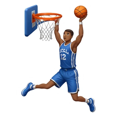 a single arm dunking a basketball into a hoop sticker