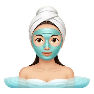 Woman doing spa sticker