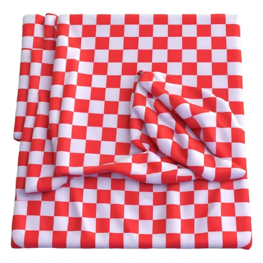 picnic with red and white checkered blanket sticker