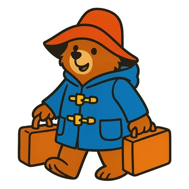 Paddington Bear sticker